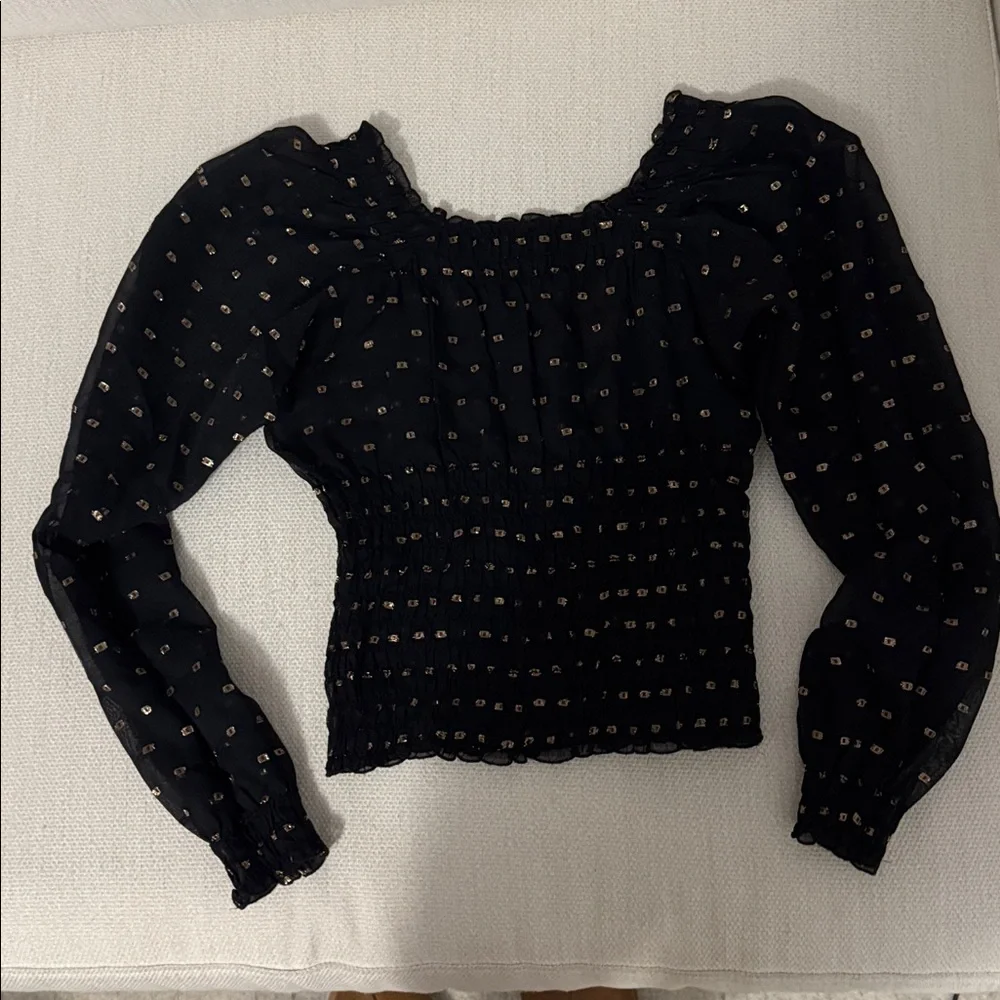 Elegant Black transparent Women's Top - Picture 3 of 4